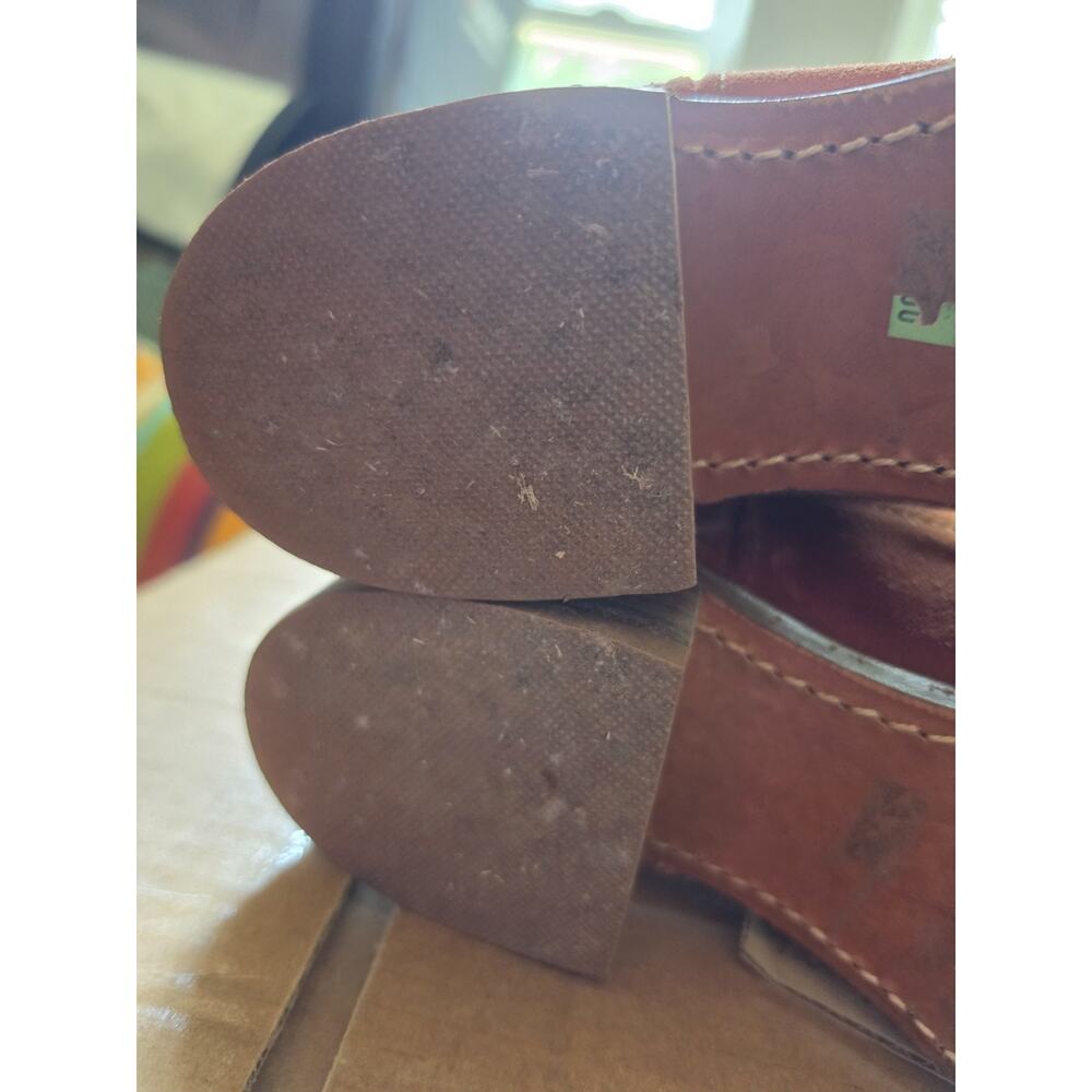 Red Dirt" Suede Frye Campus boots Style 77054RDT Women's 9.5M Made In USA - Picture 9 of 12